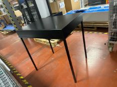 NO RESERVE - 2 x Black Tables