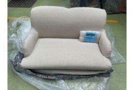 Bluebell Pet Bed In Clay Herringbone Weave
