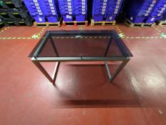 NO RESERVE - Rectangular Glass Topped Display Table