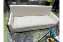 Chester 3 Seat Sofa In Alabaster Brushed Linen Cotton