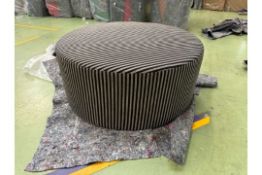 Luna Large Round Footstool