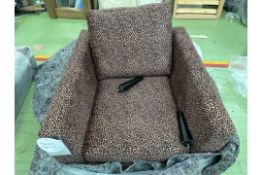 Jude Armchair In Leopard Velvet