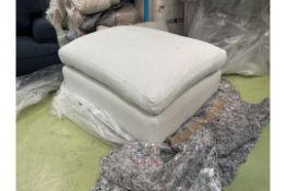 Long Island Slim Medium Rectangle Footstool In Coastal House Basket Weave