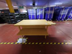 NO RESERVE - Beech Effect Display Table