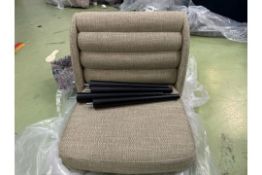 Lola Low Back Dining Chair In Palm Silky Jacquard Weave