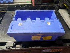 NO RESERVE - Pallet Of Approx 56 Small Heavy Duty Plastic Storage Containers/Totes/Crates