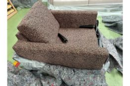 Jude Armchair In Leopard Velvet