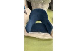 Lupin Chair In Portland Blue Brushstroke