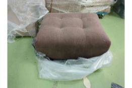 Romy Footstool End Pinto Noir In Pinot Noir Norfolk Cotton