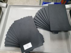 20 x small slate effect display plates