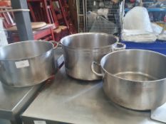 3 x Cooking Pots