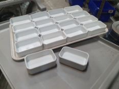 18 x sugar/condiment bowls