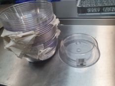 27 x plastic plate covers