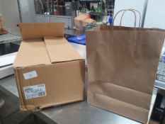 125 x brown kraft twisted handle carrier (320w x 170d x 450h)