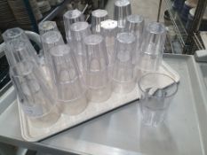30 x plastic soda glasses