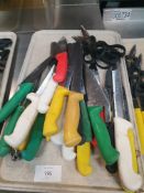 Assortment Of Approximately 25 x Kitchen Knives & Scissors