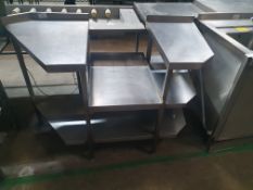 Stainless Steel Table With Space For Countertop Appliance