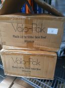 2 x 200 plastic lids for salad bowls