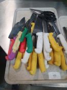 Assortment Of Approximately 25 x Kitchen Knives & Scissors