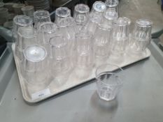 36 x small plastic soda glasses