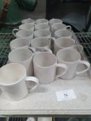 16 x white mugs
