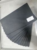 10 x medium slate effect display plates