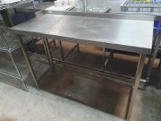 S/S prep bench - 1350w x 550d x 960h