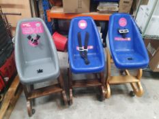 3 x young baby reclined high chairs