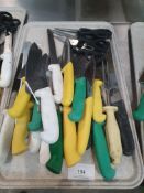 Assortment Of Approximately 25 x Kitchen Knives & Scissors