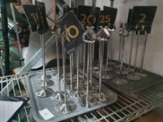 27 x table number stands