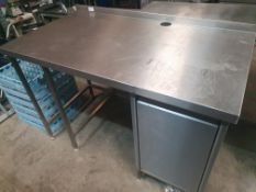 Stainless Steel Table With Cupboard