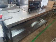 Stainless Steel Preparation Bench With Bonza Tin Opener