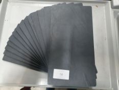 10 x medium slate effect display plates