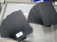 20 x small slate effect display plates