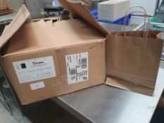 250 x brown classic twist handle paper bags (220 x 280 x 100)