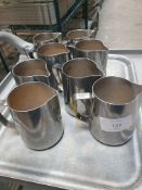 8 x milk steaming jugs