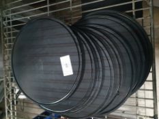 8 x slate effect cake display plates