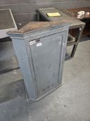 Original Victorian Corner Cupboard With Rustic Painted Finish