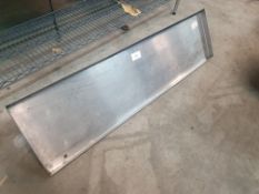Stainless Steel Angled Shelf - 1100mm Wide x 300m Deep