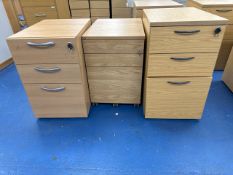 3 x Wooden Drawer Units