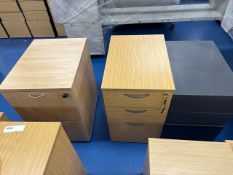 3 x Wooden Drawer units