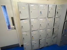 Bank Of 20 Steel Lockers