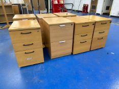 Wooden Storage Cabinet x 8