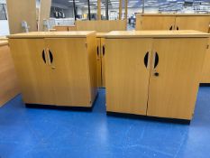 Pair Of Wooden Storage Cabinets