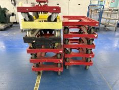 11 x Plastic Dolly Trolleys