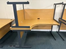 NO RESERVE Pair Of Radial Curved Office Desks