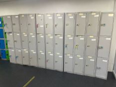 Bank Of 48 Metal Lockers