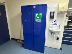 No Reserve - Blue Metal Storage Cabinet