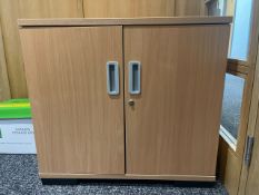 No Reserve - Pine Effect Double Door Cabinet