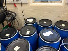 No Reserve - Blue Plastic 120L Storage Drums x6